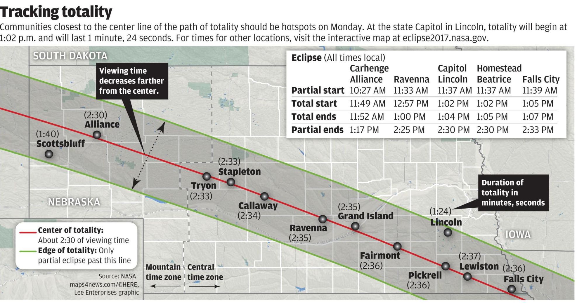 Eclipse map